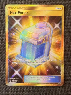 Max Potion - 164/145 - Pokemon Guardians Rising Sun & Moon Secret Rare Card NM - Image 1