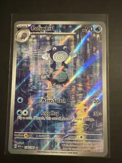 Poliwhirl 176/165 IR Pokemon Card Scarlet & Violet 151 Holo Near Mint Condition - Image 1