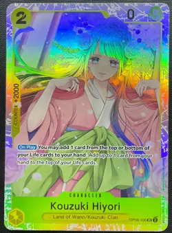 Kouzuki Hiyori OP06-106 SR One Piece Card Game English NM - Image 1