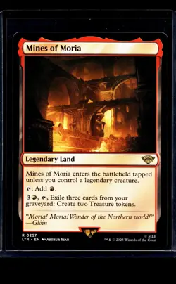 2023 MTG Magic The Gathering LOTR Lord of the Rings #257 Mines of Moria - Image 1