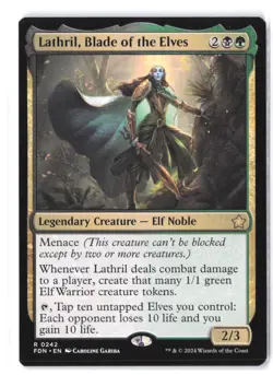 Lathril, Blade of the Elves #242 Foundations NM - Image 1