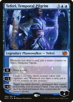BRO TEFERI TEMPORAL PILGRIM 1x Rare Magic Brothers War MTG EX - Image 1