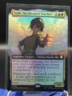 MTG Toph, Hardheaded Teacher [Ext Art Foil] Avatar TLA 0384 Rare Gruul NM - Image 1