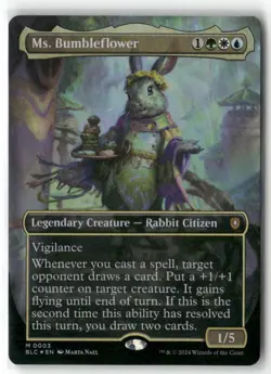 Ms. Bumbleflower (Borderless) Commander: Bloomburrow Foil - Image 1