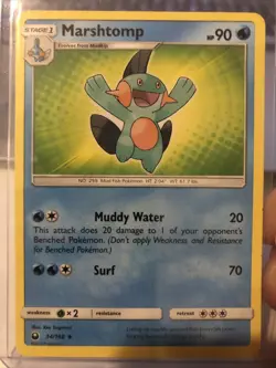 Pokemon TCG Marshtomp Sun & Moon: Celestial Storm 34/168 Regular Uncommon LP - Image 1