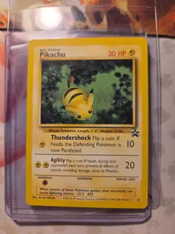 Pokemon TCG Pikachu Pikachu World Collection 27 Regular Promo Promo NM M - Image 1