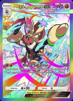 ?FAST?Pokemon TCG Pocket Trading Mega Lopunny Rainbow (English) - Image 1