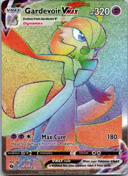 2020 Pokemon Champion’s Path Gardevoir VMAX 076/073 Rainbow Rare - NM - Image 1