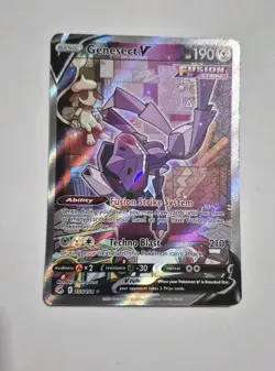 Genesect V Alternate Full Art 255/264 Swsh08: Fusion Strike Holo Pokemon - Image 1