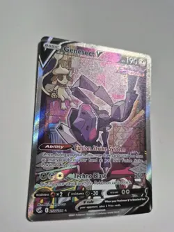 Genesect V Alternate Full Art 255/264 Swsh08: Fusion Strike Holo Pokemon - Image 3