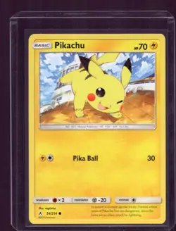 2019 Pokemon TCG - PIKACHU - 54/214 - SUN & MOON: UNBROKEN BONDS - LP - Image 1