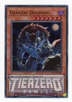 Yugioh Danger! Dogman! SOFU-EN083 Super Rare 1st Edition NM/LP - Image 1