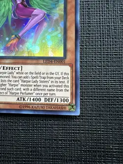 Yu-Gi-Oh! TCG Harpie Perfumer 1st Edition Ultra Rare LED4-EN001 NM - Image 4