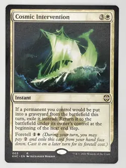 MTG Cosmic Intervention NM Commander 2021 Kaldheim - Image 1
