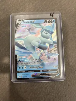 Pokemon TCG Cards Glaceon V 038/159 Crown Zenith Ultra Rare Holo - Image 3