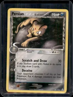 Persian 48/110 EX Holon Phantoms Rare MP Pokemon Card - Image 1