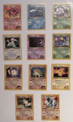 Lot Of 11 1st Edition Gym Challenge Set Pokemon Cards - $52 Value - Image 1