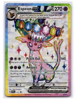 Espeon EX SVP #175 Sv: Scarlet & Violet Black Star Promo Cards Holo - Image 1