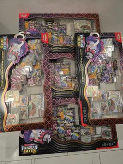 Pokemon Trading Card Games 25 Great Tusk Iron Threads Ex Premium Collection (5) - Image 1