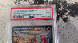 Twilight Masquerade Greninja EX Special Illustration Card 214/167 PSA 9 Mint - Image 2
