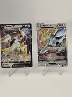 Arceus VSTAR & Arceus V - (Metal Card) 122 & 123 - LOT Both Cards- NM - CLEAN! - Image 1
