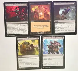 Set of 21 Different Black Removal Cards MTG Magic NM Destroy Ending soon - Image 4