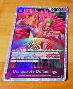 ONE PIECE ENGLISH CARD HOLO GAME CARTE Doflamingo OP10-071 EN JCC MINT - Image 1