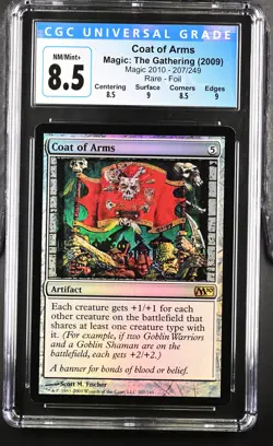 COAT OF ARMS 2010 Core Set Foil Rare CGC 8.5 Q++ MTG [Nostalgium] - Image 1