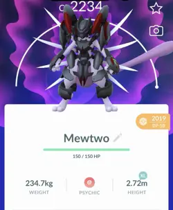 Pokemon Go PTC Acc, Guaranteed Lucky Armor Mewtwo - Image 1