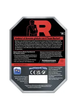 Pokemon Tin da Collezione Team Rocket Rivali Predestinati Mewtwo ex ITA - Image 2