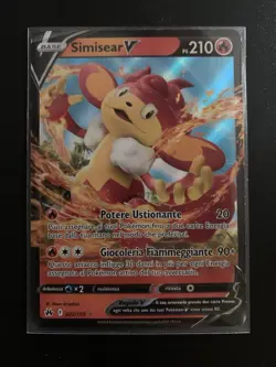 Carta Pokemon 022/159 Simisear V Zenit Regale Ita Italiano - Image 1