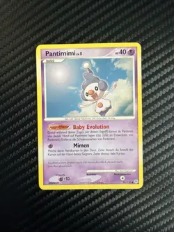 Pokemon TCG Mime Jr. Diamond Pearl 90/130 Regular Common Non Holo Pantimimi Lv 5 - Image 1