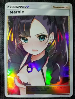 Marnie Full Art Pokemon Bikini Anime Waifu ACG DIY Trainer Art card - Image 1