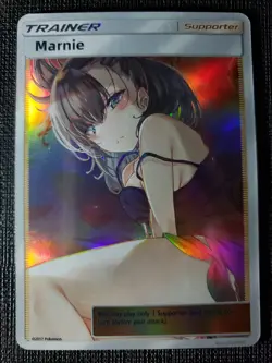 Marnie Full Art Pokemon Bikini Anime Waifu ACG DIY Trainer Art card - Image 1
