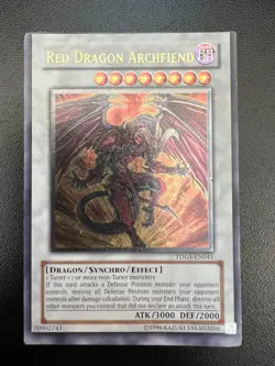 Yugioh Red Dragon Archfiend TDGS-EN041 Ultimate Rare Unlimited MISCUT Mod Play - Image 1