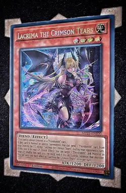 Lacrima the Crimson Tears MP25-EN100 Prismatic Secret Rare 1st Edition Yugioh - Image 1