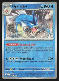 SV: Scarlet & Violet 151 Gyarados #130/165 Reverse Holo Pokemon Card - Image 1