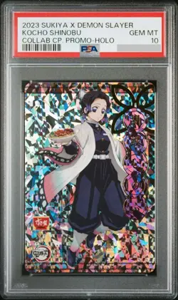 PSA10 Authenticated Demon Slayer Shinobu Kocho Sukiya Card - Image 1
