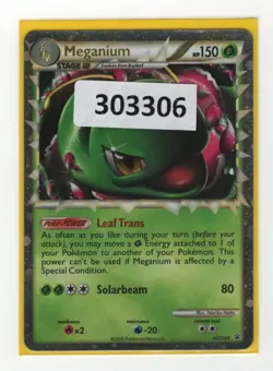 (303306) MEGANIUM PRIME HGSS08 Ultra Rare Holo HGSS Pokemon Promo Card - Image 1