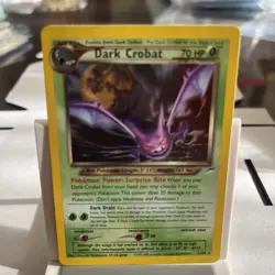 Dark Crobat 2/105 Holo - Neo Destiny Set - Pokemon Card - MP Swirl - Image 1