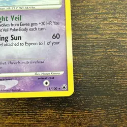 Espeon 18/100 Rare Majestic Dawn Non Holo Pokemon Card - Image 5