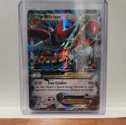 Pokemon Mega-M Scizor EX TCG 77/122 XY Breakpoint Holo Ultra Rare Card - Image 3