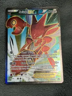 Pokemon TCG Scizor EX Full Art Ultra Rare Holo Card 119/122 XY Breakpoint - Image 1
