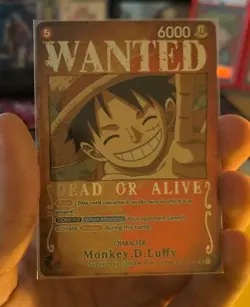 MONKEY D. LUFFY SP ST01-012 SR WANTED POSTER Alt Art OP-03 ONE PIECE CARD GAME - Image 1