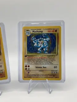 1st Edition Machamp Base Seq Set Holo Pokemon Card Jungle Fossil WOTC NM 1999 - Image 4
