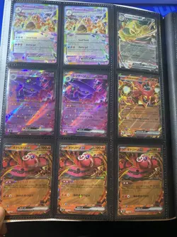 Pokemon TCG Card Collection 100 Assorted Cards Modern HITS RARE Prismatic Binder - Image 2