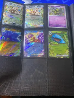 Pokemon TCG Card Collection 100 Assorted Cards Modern HITS RARE Prismatic Binder - Image 5