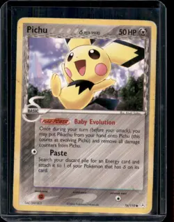 Pichu Delta Species 76/110 Pokemon EX Holon Phantoms Trading Card TCG 2006 - HP - Image 1