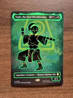 Toph, the First Metalbender (Borderless) (Neon Ink Foil) (Mint) Avatar x MTG - Image 1