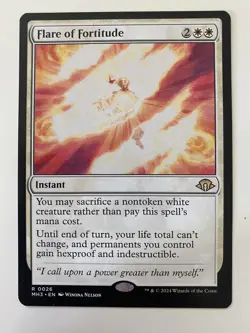 MTG Flare Of Fortitude (0026) *Non-Foil* Base Rare Modern Horizons 3 NM/MT - Image 1